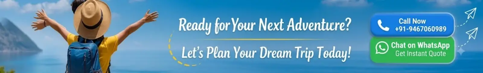 Ready for your next adventure? Let's plan your dream trip today!
